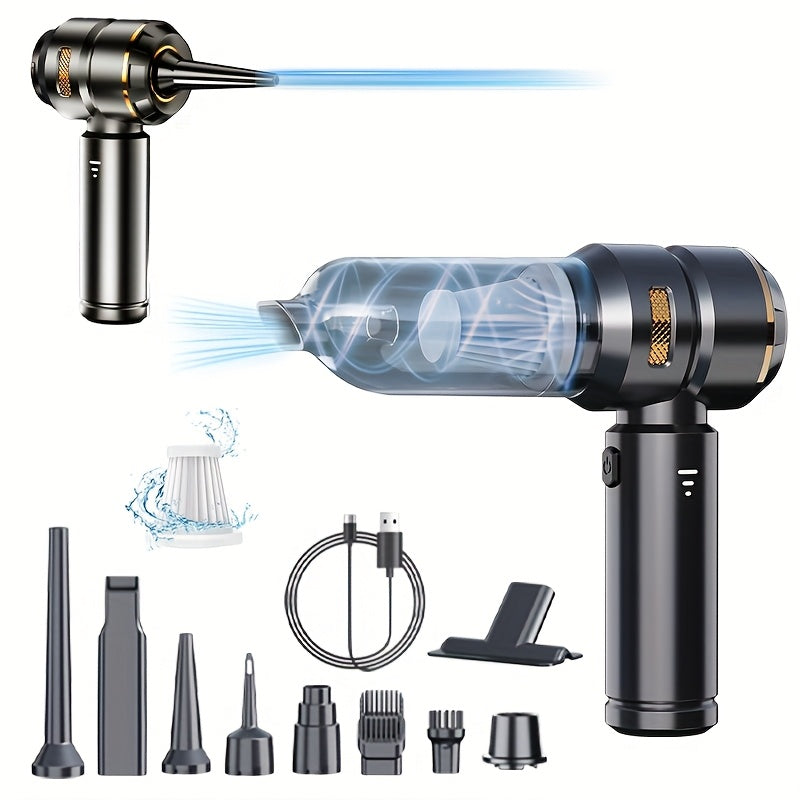 Aspirator Auto Portabil cu Acumulator 4 in 1, 3 Viteze, 18000 PA